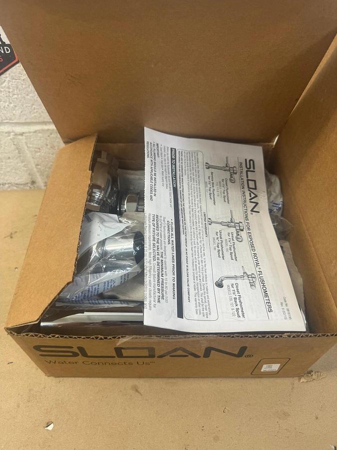 Sloan Royal 180-1 Flushometer Dual Filtered Bypass Diaphragm Exposed w/ Screws