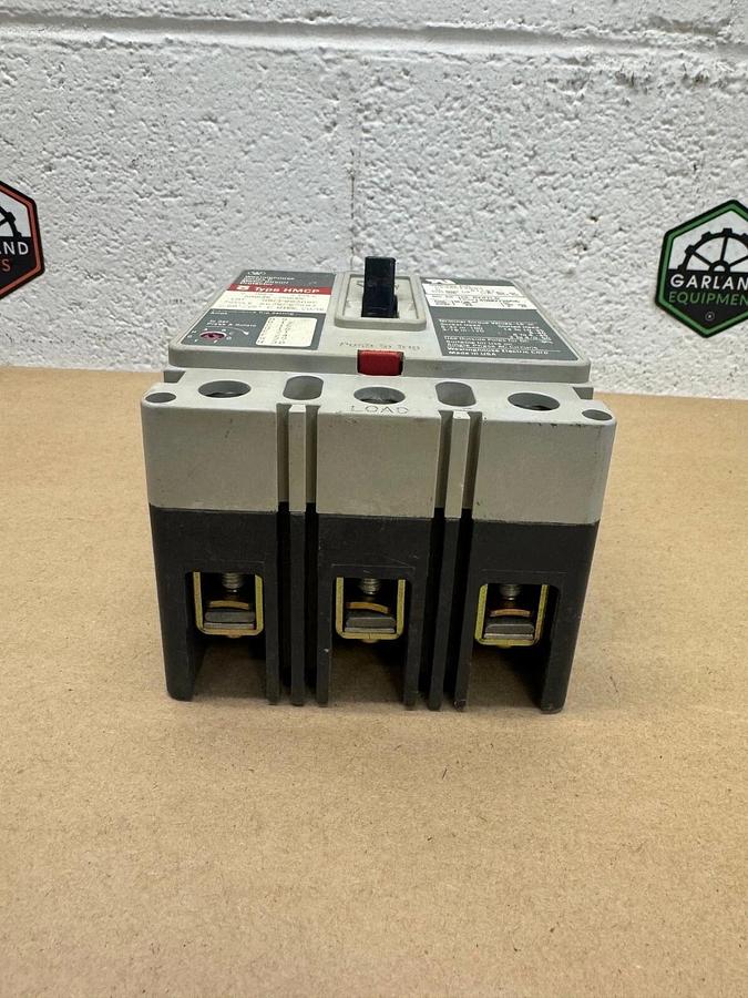 Used Westinghouse HMCP003A0C Circuit Protector, 3A, 3 Poles, 600VAC