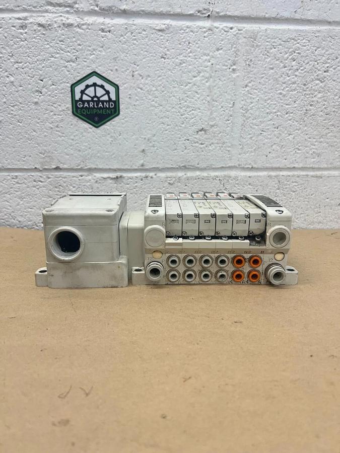 Used SMC VV5QC21-04C6TD0-S Manifold
