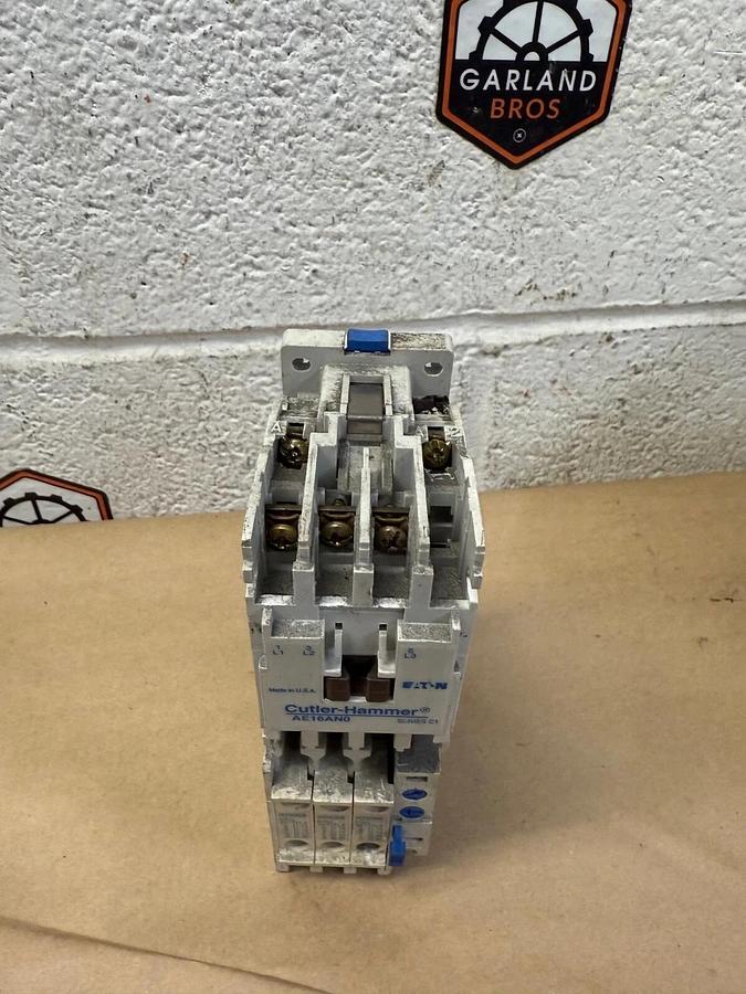 Used Eaton/Cutler-Hammer AE16AN0 Ser A1 Contactor, w/ C306DN3 Ser B1 Overload Relay