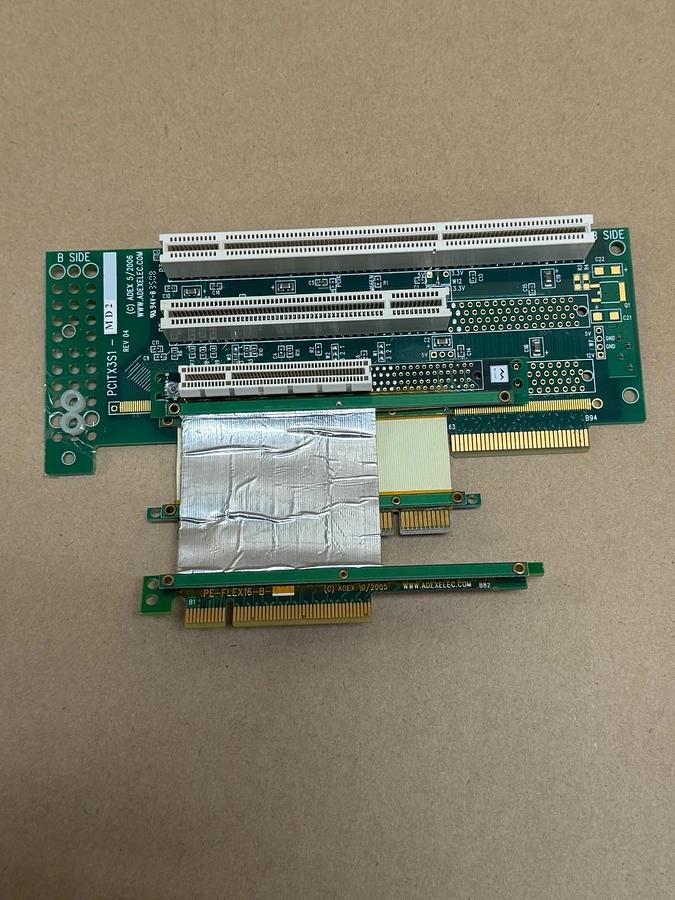Used ADEX PCITX3S1-MD2 Right Angle Riser/ Extender *NEW*