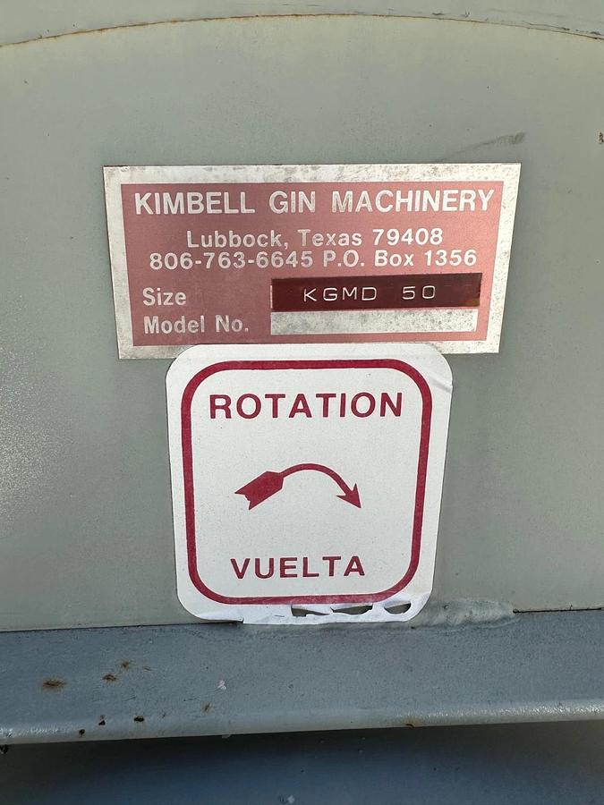 Used Kimbel KGMD-50, Bottom Horizontal CCW 270 Blower, 30TE Hp Motor, 1780RPM 575V