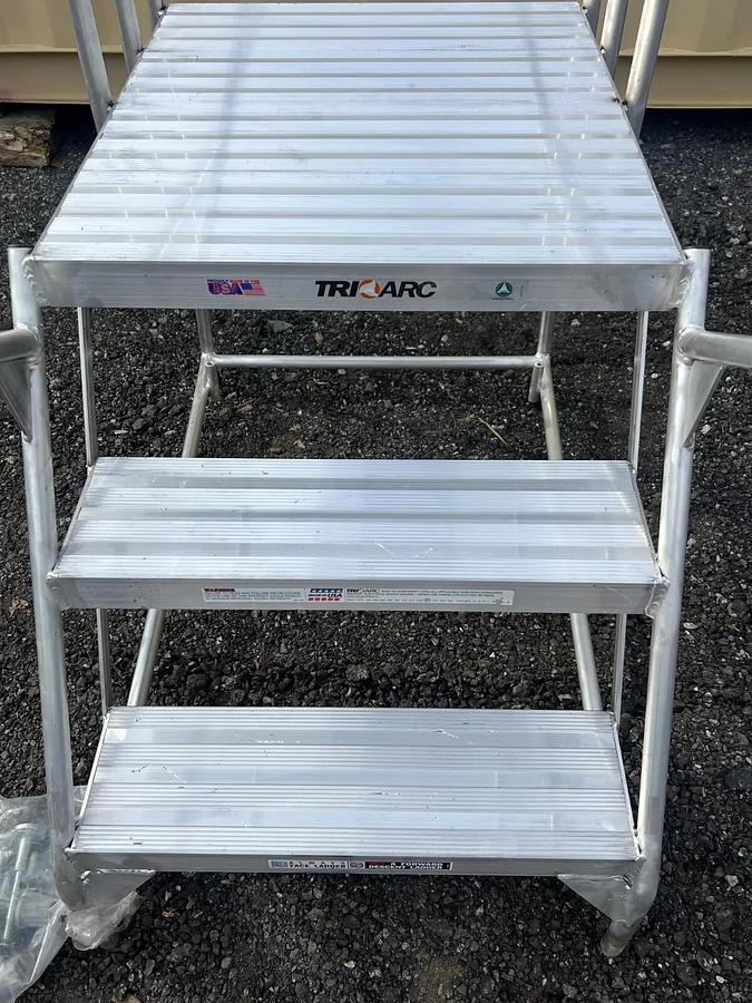 Used TRI ARC 3 Step Ladder with Wheels