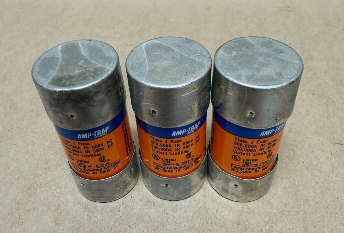 Used Amp-Trap AJT40 Smart Spot 40A 600VAC Fuse - Lot of 3