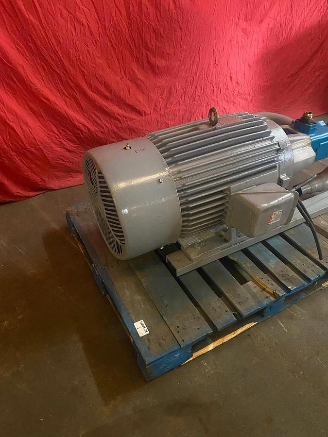 Used 3 Stage Hydraulic Pump Manifold w/ Toshiba Motor 100HP, 1775 RPM, 4 Pole