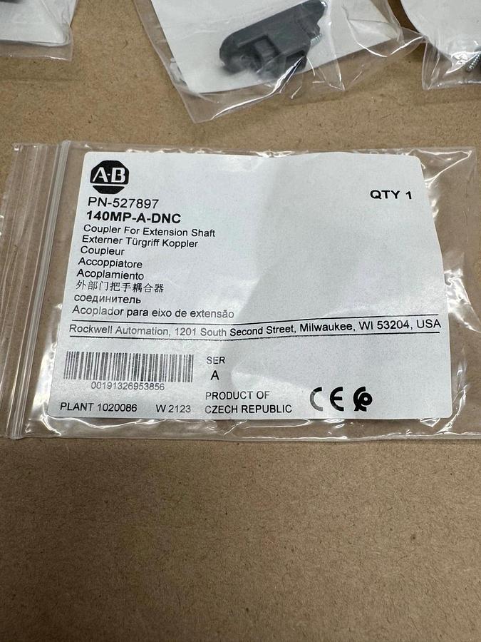 Used Allen Bradley 140MP-A-DNC Coupler for Extension Shaft - Qty 6 *NEW*