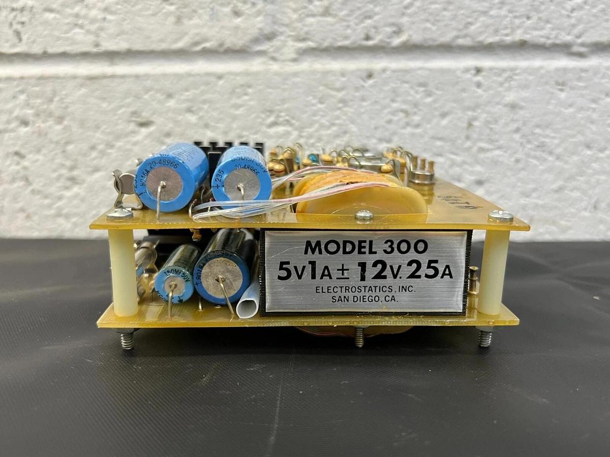 Used Electrostatics Inc. 300 5V1A +- 12V.25A Circuit Board