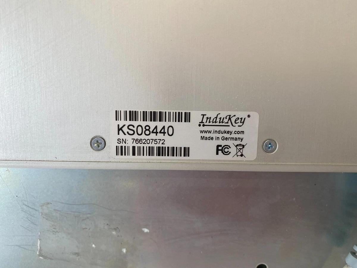 Used Indukey KS08440 Industrial Rack Mounting Keyboard Mouse