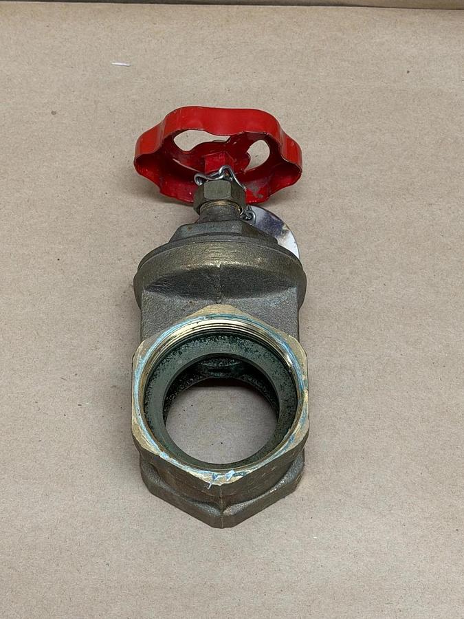 Used 2-Inch Brass PN16 Rising Stem Gate Valve