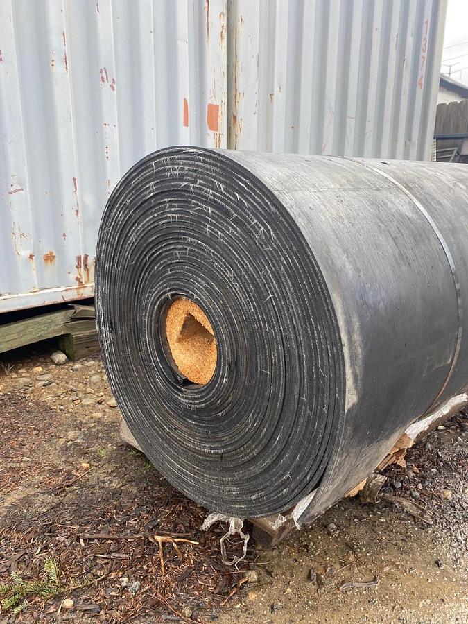 Used Conveyor Belt 60” Width, Smooth Top, Poly/Nylon, 2 Ply, 190 Ft Length
