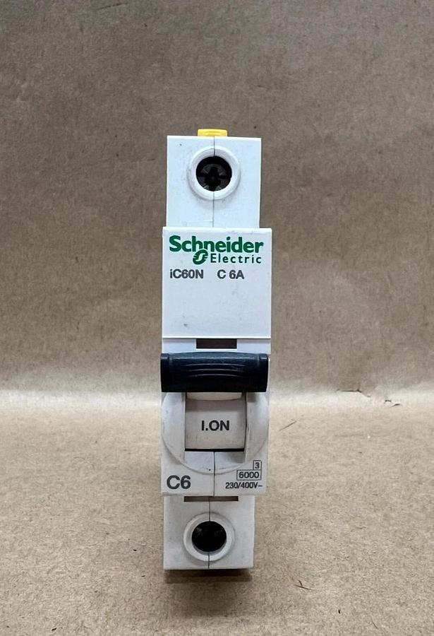 Used Schneider Electric iC60N C6, 230/400V, Circuit Breaker