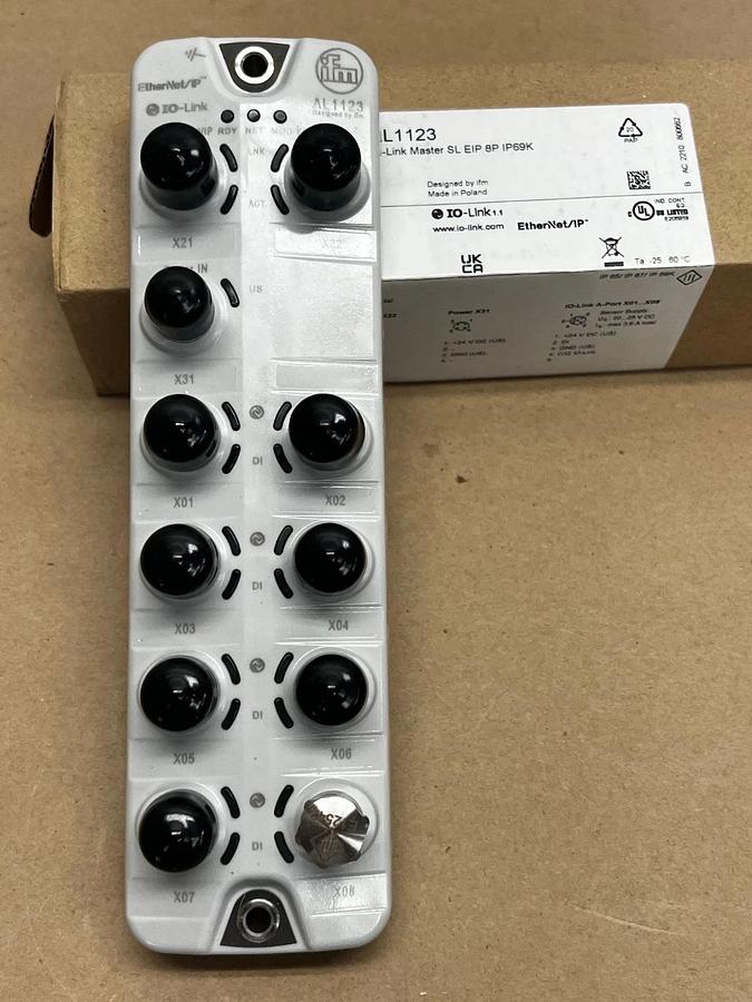 Used IFM AL1123 IO-Link Master SL EIP 8P IP69K Ethernet *NEW*