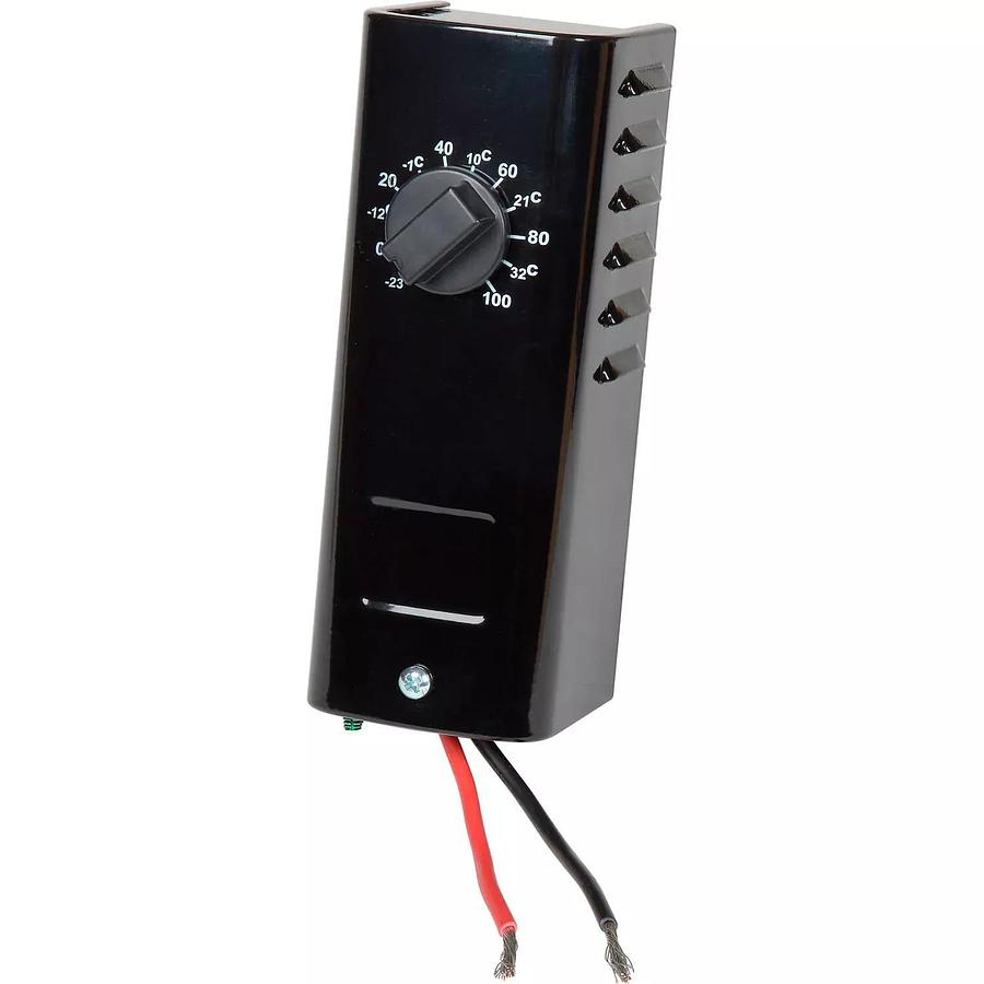 Used TPI KT-110 Industrial Series Heating Thermostat, Wire Leads -10°F to 100°F Range