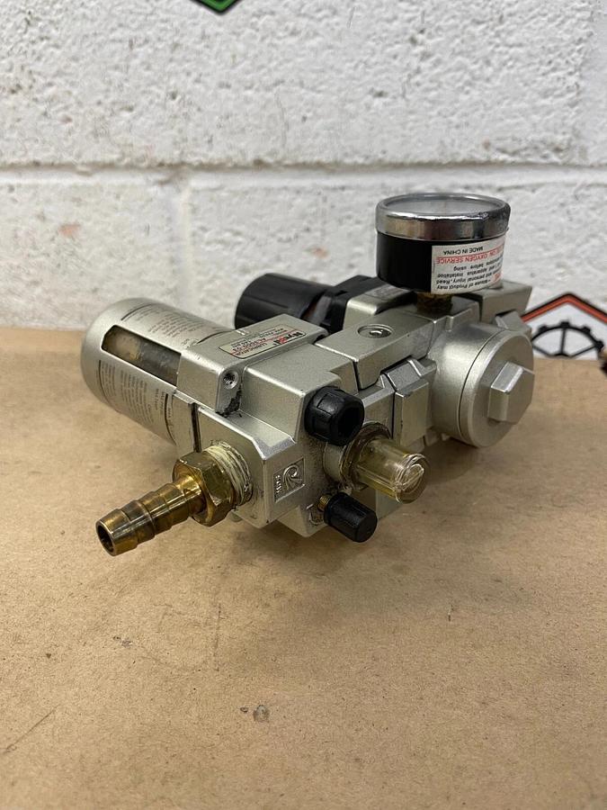 Used Nycoil AR3000-03 and AL3000-03 Pneumatic Regulator Filter Check Valve Assembly