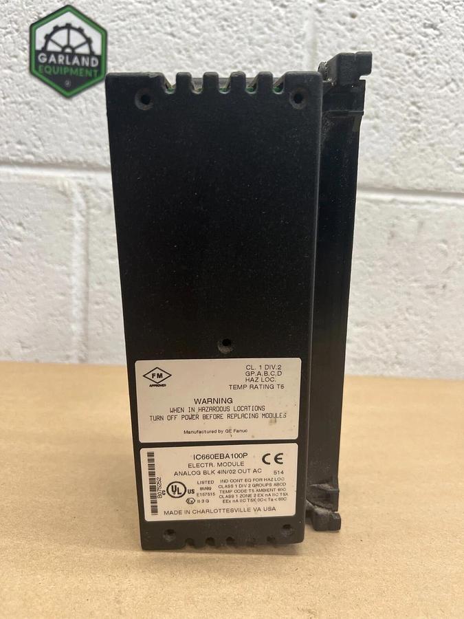 Used Genius IC660BBA100 GE Fanuc Analog In/Out