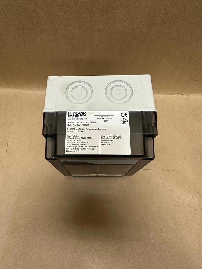 Used Phoenix Contact BXT-4XP-SEC-T3-120+2X2-24AC Surge Protection Device