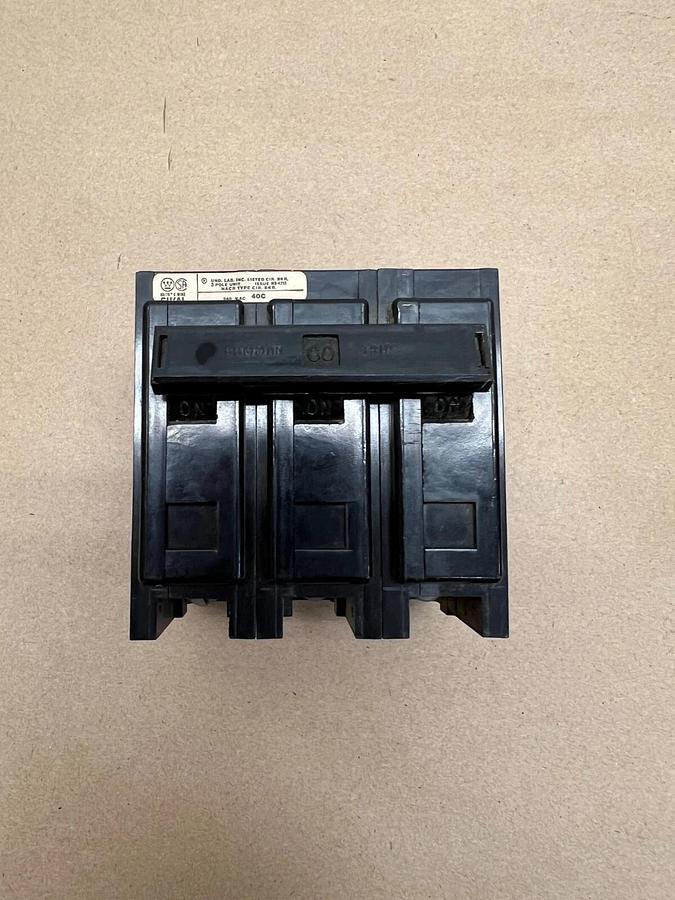 Used Westinghouse Breakers BAB3060H - 60A, LM-8476 - 60A, BA3050H - 50A - Lot of 3