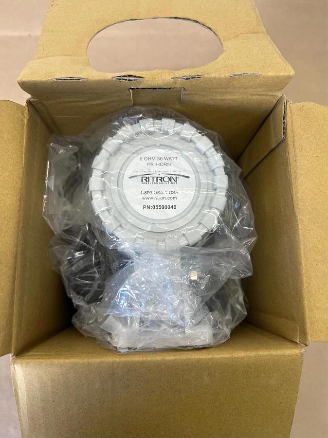 Used Ritron 05500040 30W Speaker Horn, w/ RCA Phono Plug