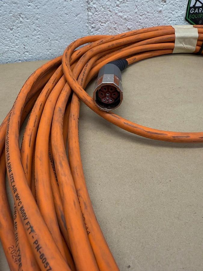 Used Allen-Bradley 2090-CPWM7DF-16AA25 Power/Feedback Cable, Ser A, 16 AWG, 16m