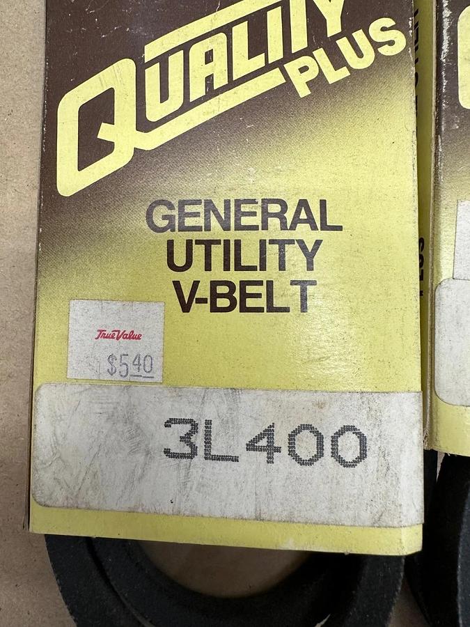 Used Quality Plus 3L400 General Utility V-Belt Lot of 3 *NEW*