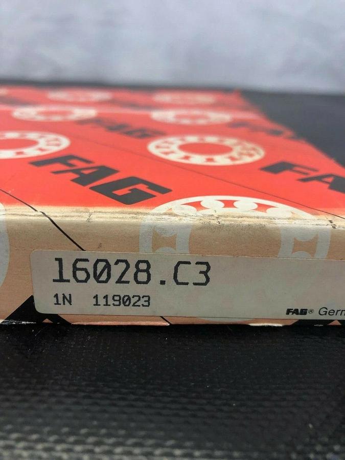 Used FAG 16028 Single Row Ball Bearing