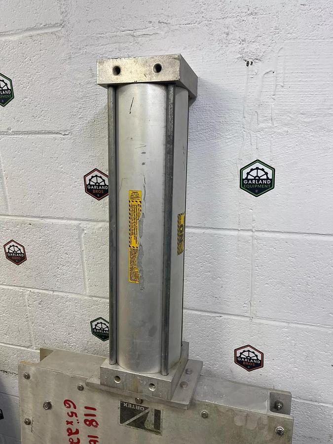 Used Salina Vortex SA18-MG-SB-RS Pneumatic Gate Knife Valve, 18”x18”