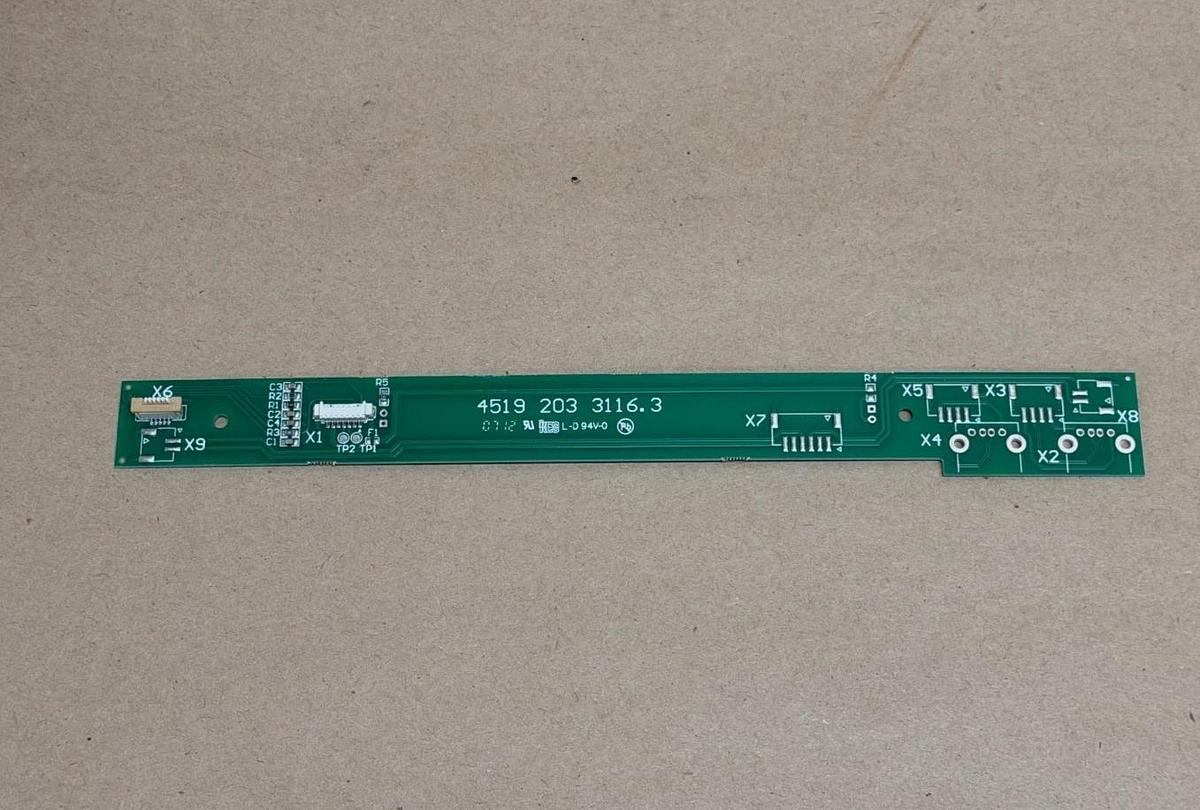 Used General Electric 5464.1 Dental Keyboard PCB