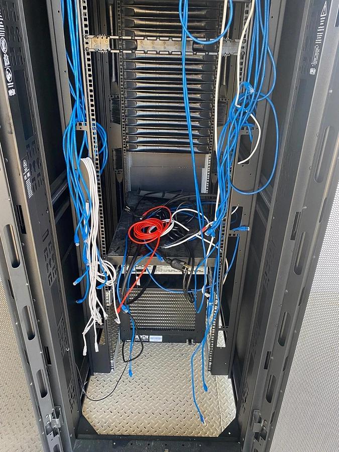 Used Tripp-Lite SmartRack Enclosure, APC SMX3000LVNC Smart-UPS X Battery