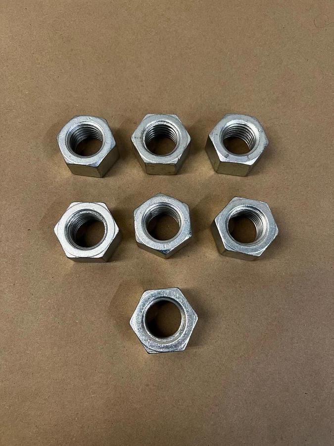 Hex Nut 112CNFH5Z Hex Finish Nut GR5 ZP - Lot of 7