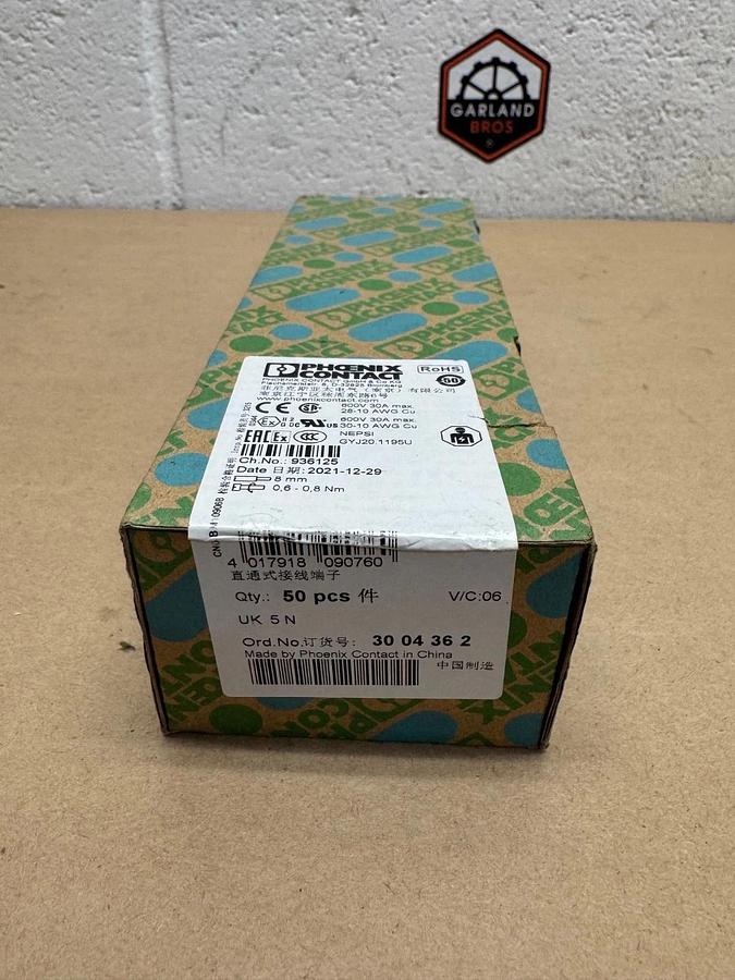 Phoenix Contact 3004362 Feed Through Terminal Block (50 Pcs) *FACTORY SEALED*