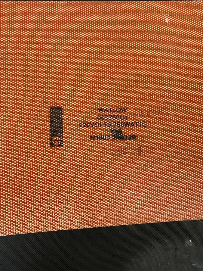 Used Watlow 060250C1 120V/750 Watts Silicone Rubber Heater