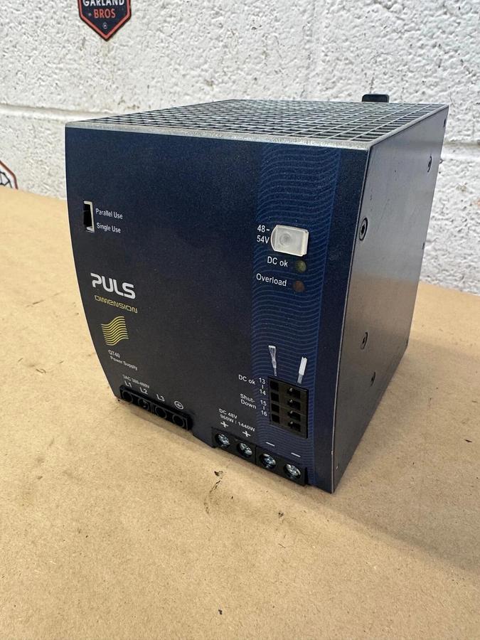 Used PULS QT40.481 Dimension Power Supply, DC 48V, 50-60Hz
