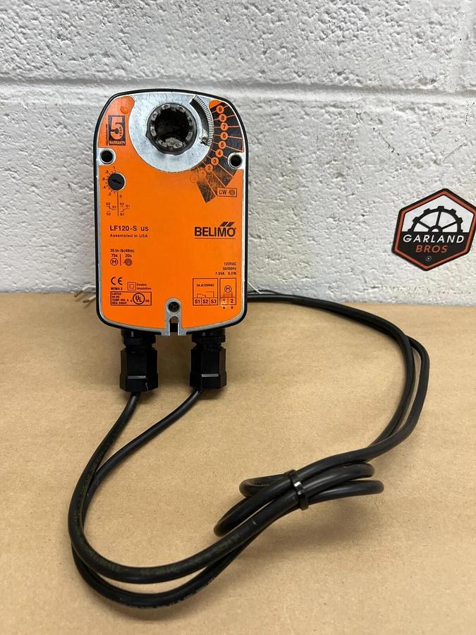 Used Belimo LF120-S Actuator, 35 in-lb (4Nm), 120VAC, 50/60Hz