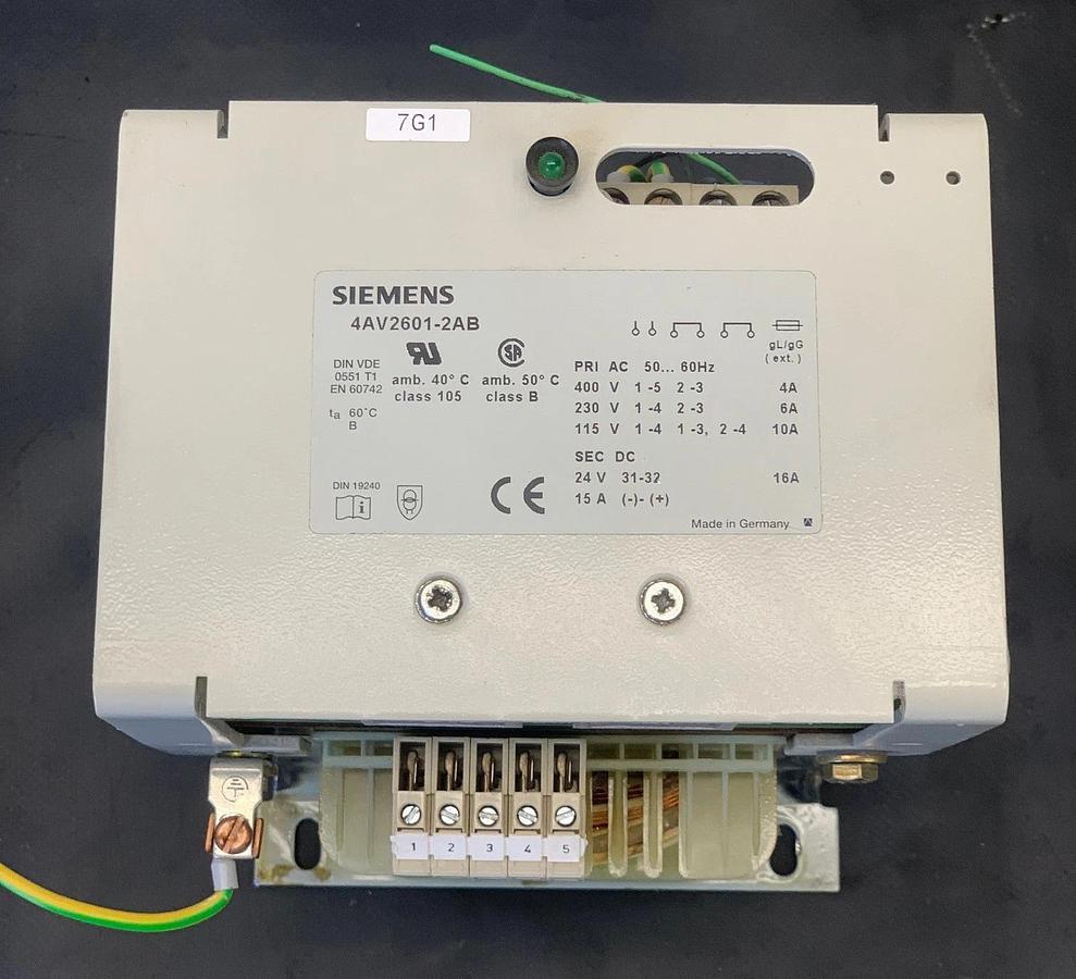 Used Siemens 4AV2601-2AB Power Supply Transformer