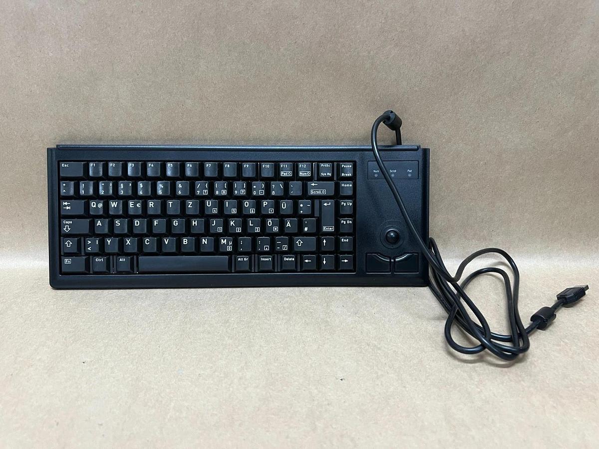Used Cherry G84-4400 Compact Keyboard w/ Optical Trackball *NEW*