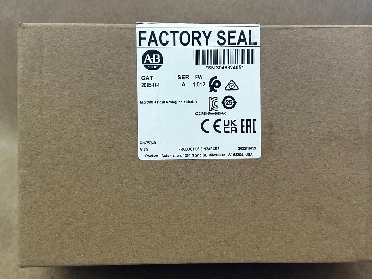 Used Allen Bradley 2085-IF4 Ser A Micro800 4 Point Analog Input Module *NEW*