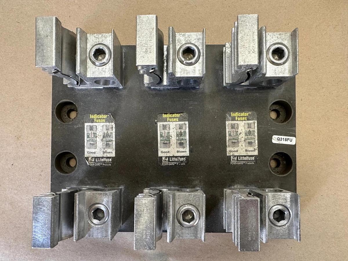 Used Littelfuse JTD 200 ID Fuses with Marathon 6R200A3B Fuse Block