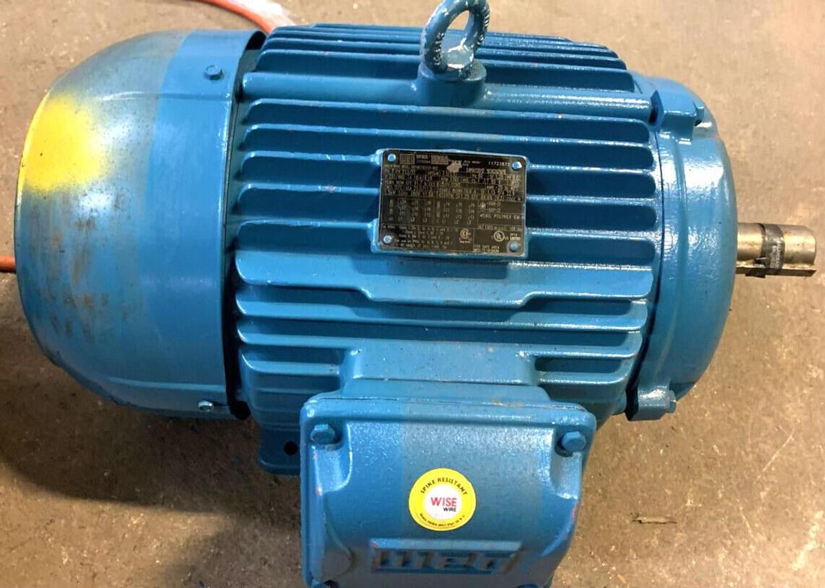 Used WEG 00509ES3EW254T, 3 HP, 865 RPM, Electric Motor, W254T Frame, 3 Phase