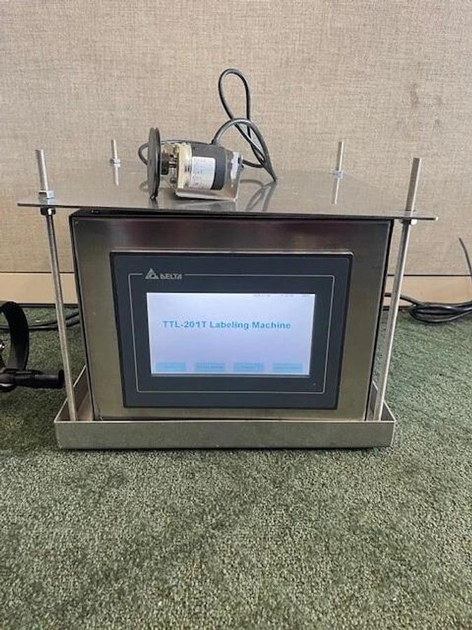 Used Delta TTL-201T Labeling Machine, Single Phase, 110V, Max Label Width 6”