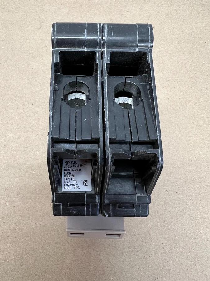 Used Eaton M1641 2 Pole Circuit Breaker, 30A - Lot of 2