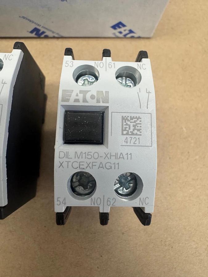Used Eaton DILA-XHI20 Auxiliary Contact Module, 2 Pole (4 Pack) *NEW*