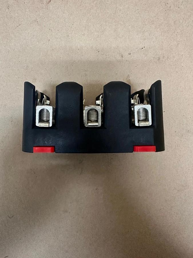 Used Littelfuse LFT600603C Class T Fuse Block w/ LFT60060FBC Fuse Block Cover (x3)