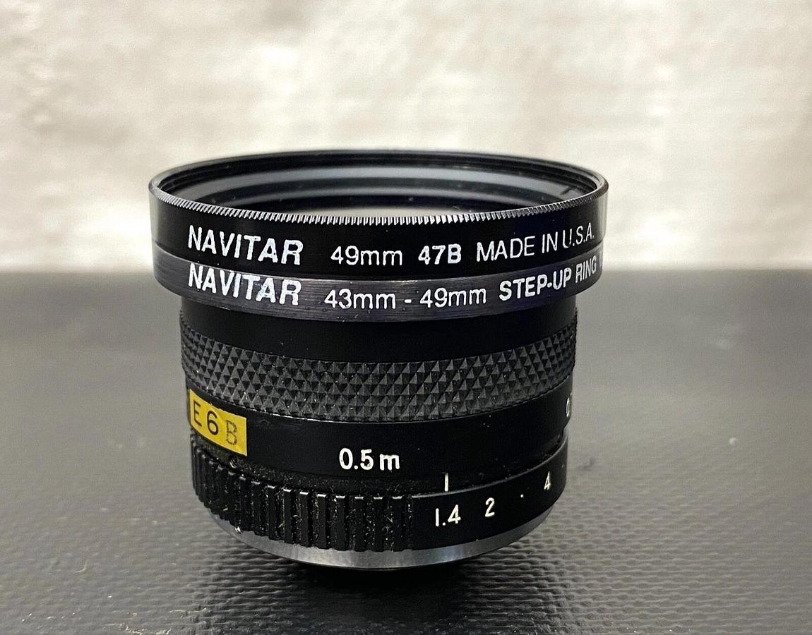 Used Allen Bradley 2801-YF Camera w/ Navitar 25mm F1.4, 49mm 47B, 49mm Polarizer Lens