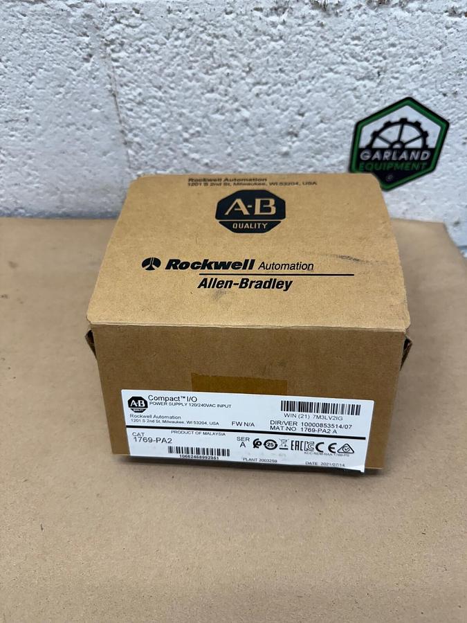 Used Allen-Bradley 1769-PA2 Power Supply, Compact I/O, 120/240 VAC Input