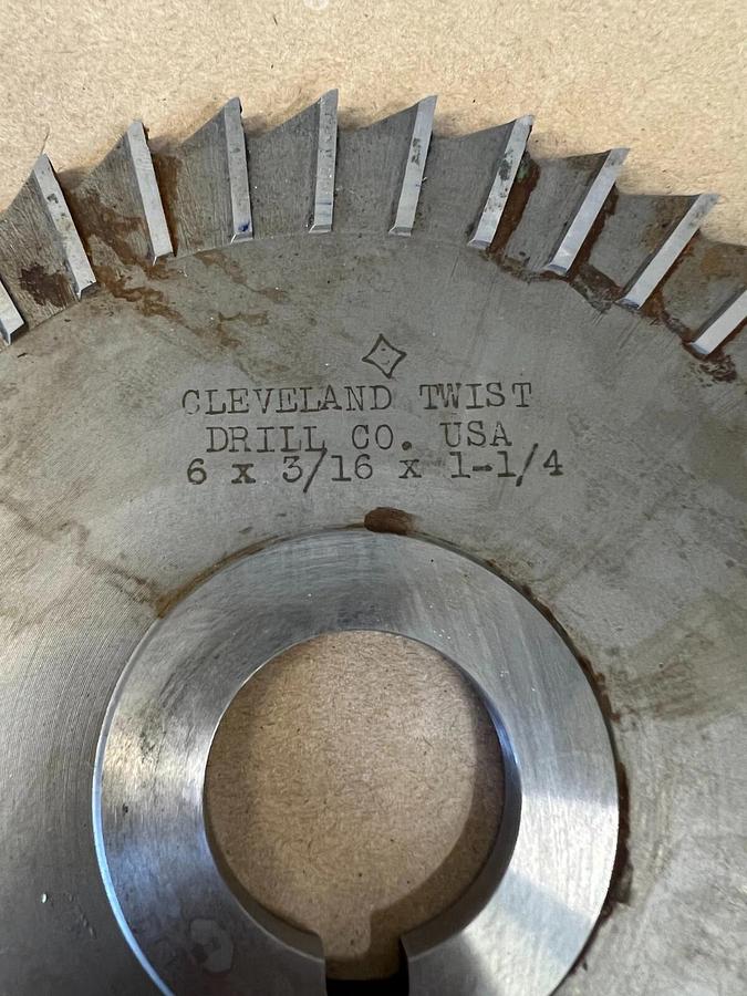 Used Cleveland Twist 6x3/16x1-1/4 Milling Cutter w/ 42 Teeth
