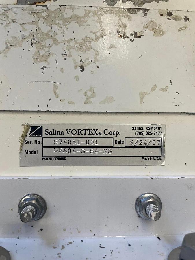 Used Salina Vortex GRA04-G-S4-MG Gate Valve