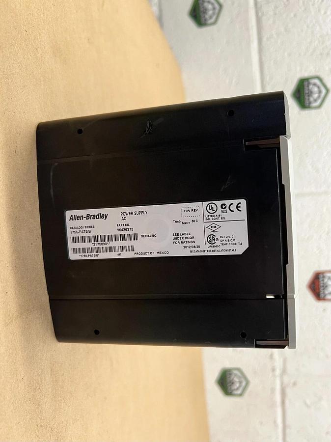 Used Allen Bradley 1756-PA75/B ControlLogix AC Power Supply, 13 Slots, 1756-A13/B