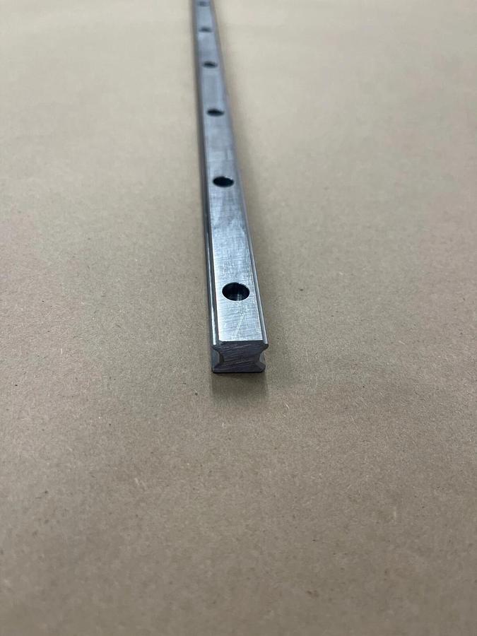 Used THK Caged Ball Linear Motion Guide Rail 39 1/4” Long, 5/8” Wide