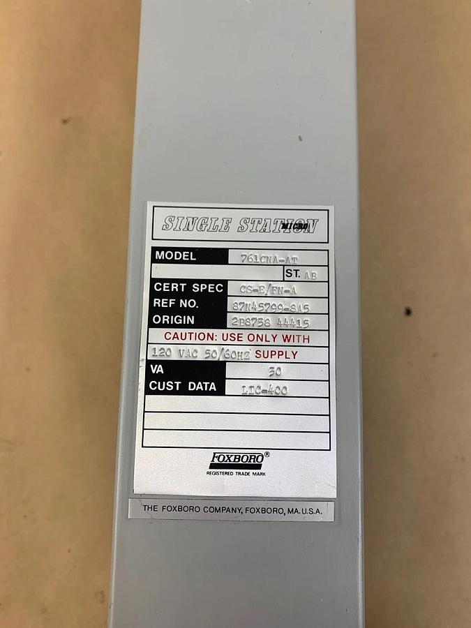 Used Foxboro Allen Bradley 761CNA-AT Single Station Micro Controller Module