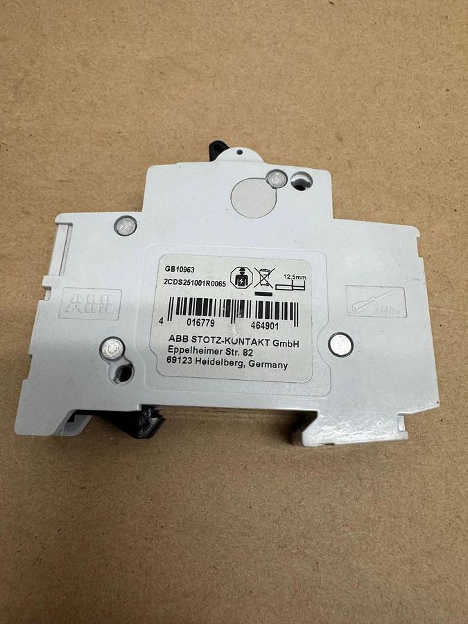 Used ABB S201-B6, 6A Single Pole Circuit Breakers, Lot of 15 *NEW*